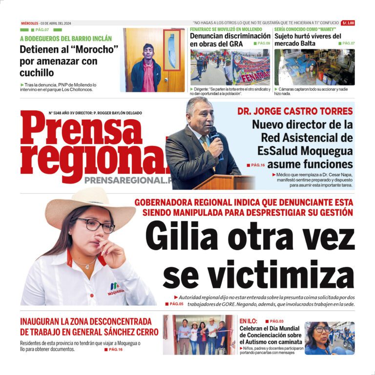 La Prensa Regional – Miércoles 03 de abril de 2024