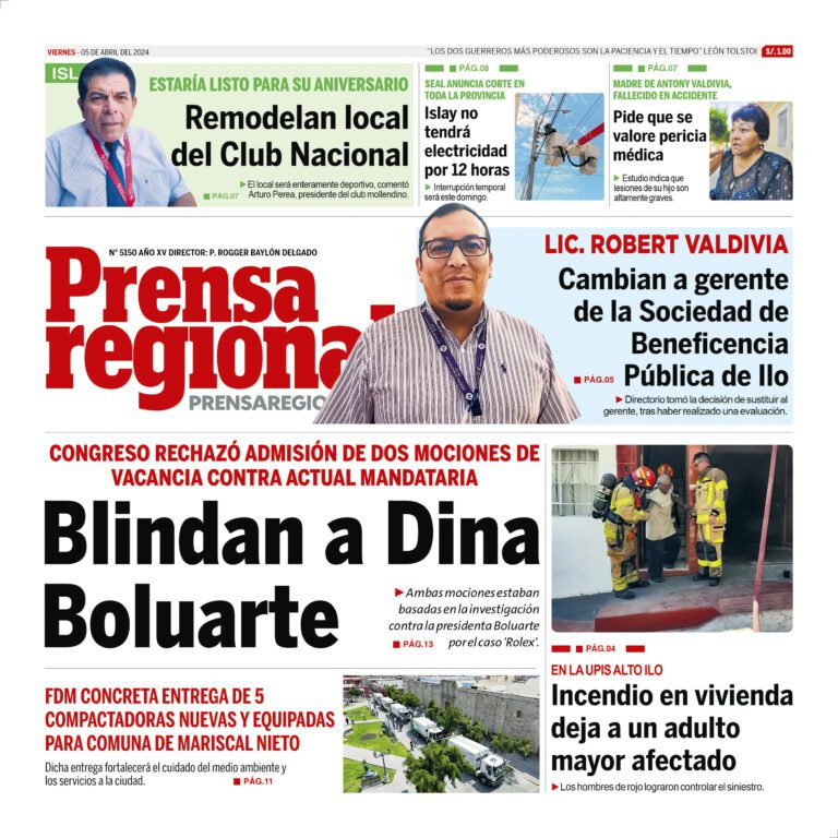 La Prensa Regional – Viernes 05 de abril de 2024