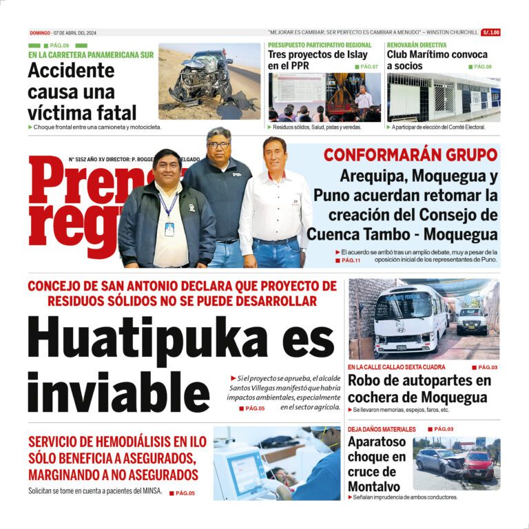 La Prensa Regional – Domingo 07 de abril de 2024