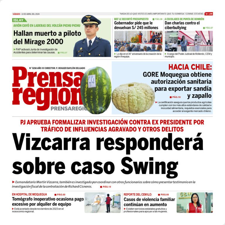 La Prensa Regional – Sábado  13 de abril de 2024