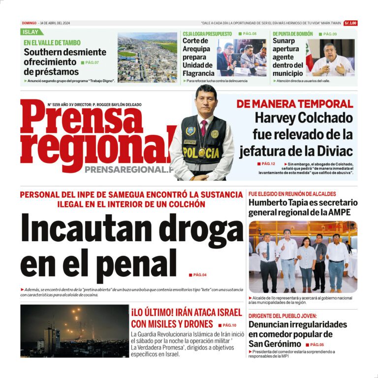 La Prensa Regional – Domingo 14 de abril de 2024