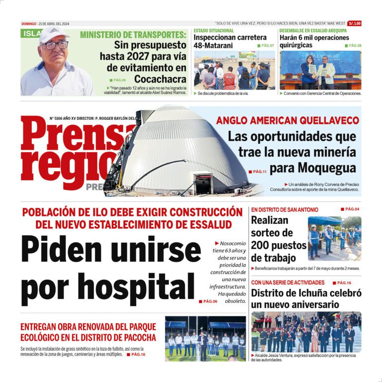 La Prensa Regional – Domingo 21 de abril de 2024