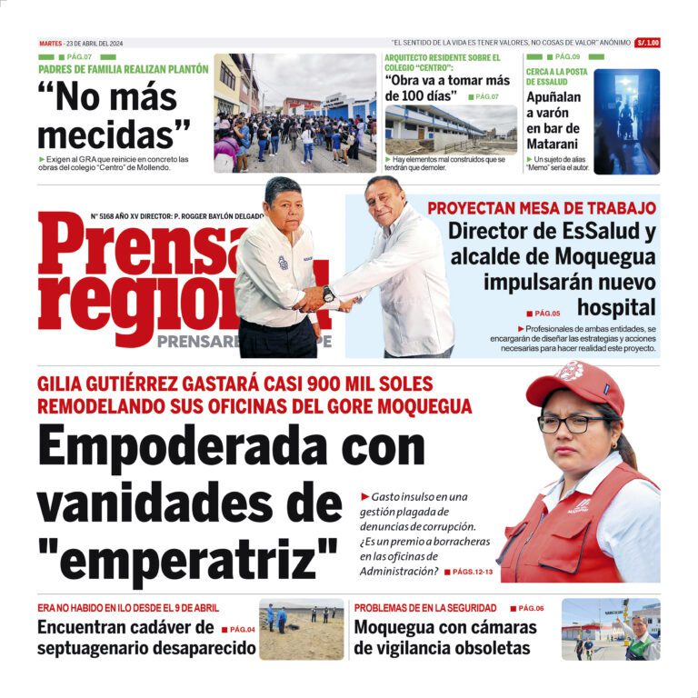 La Prensa Regional – Martes 23 de abril de 2024