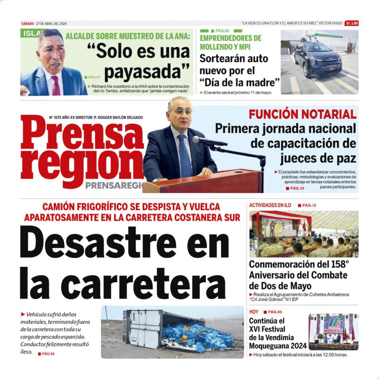 La Prensa Regional – Sábado 27 de abril de 2024