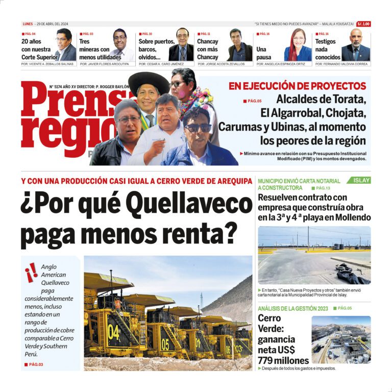La Prensa Regional – Lunes 29 de abril de 2024