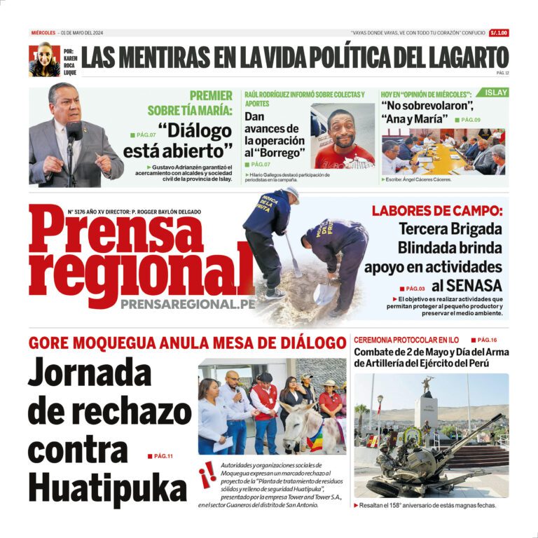 La Prensa Regional – Miércoles 01 de mayo de 2024