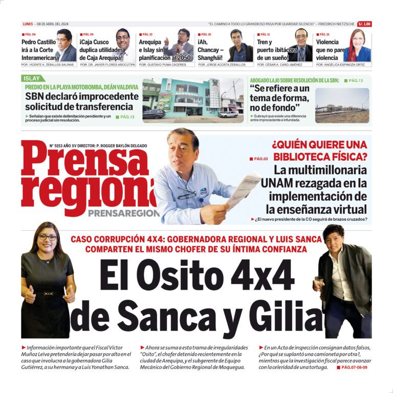 La Prensa Regional – Lunes 08 de abril de 2024