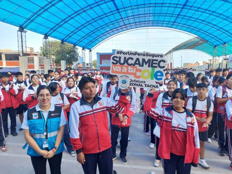 Sucamec realiza campaña de sensibilización en colegios de Ilo