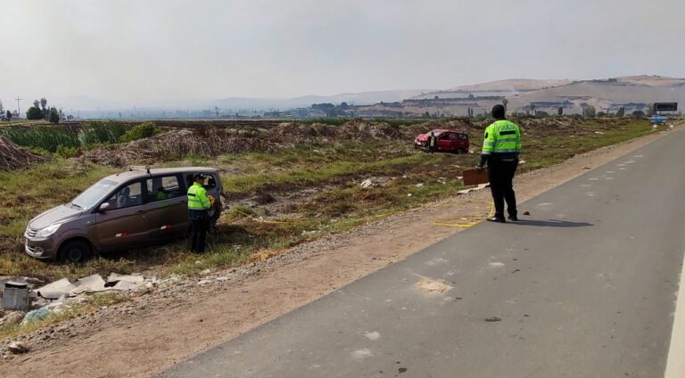 Por la quema de rastrojos: tres heridos en dos choques por alcance en Deán Valdivia