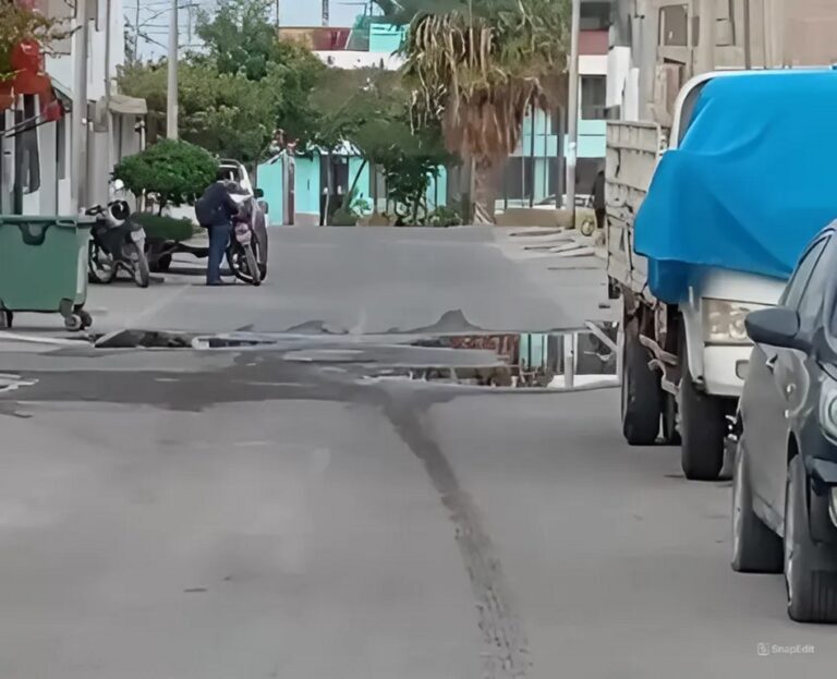 Vecinos denuncian fuga de agua en la vía pública del sector Las Mercedes
