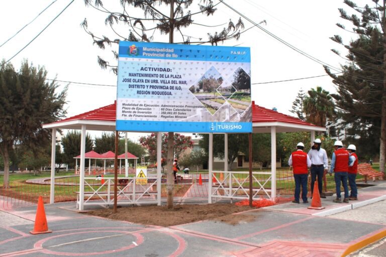 Contraloría supervisa S/ 2.6 millones en obras que ejecuta el municipio de Ilo