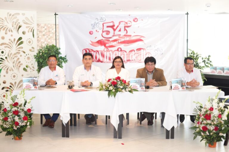 GORE Moquegua presentó su programa por el 54 aniversario de la provincia de Ilo