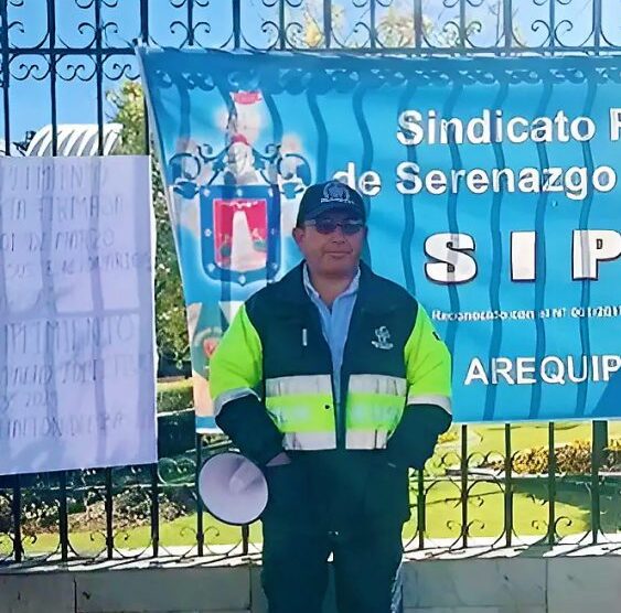 Secretario del Sindicato de Serenos de Arequipa entró en huelga de hambre