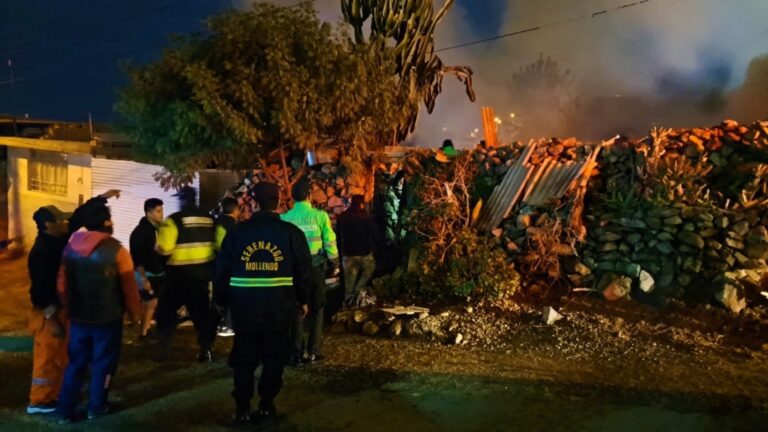Mollendo: incendio acaba con la vida de anciano de 94 años