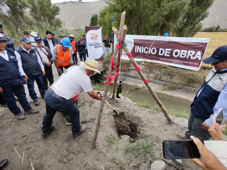 Sector Agricultura inicia obras por más de S/8 millones en Deán Valdivia