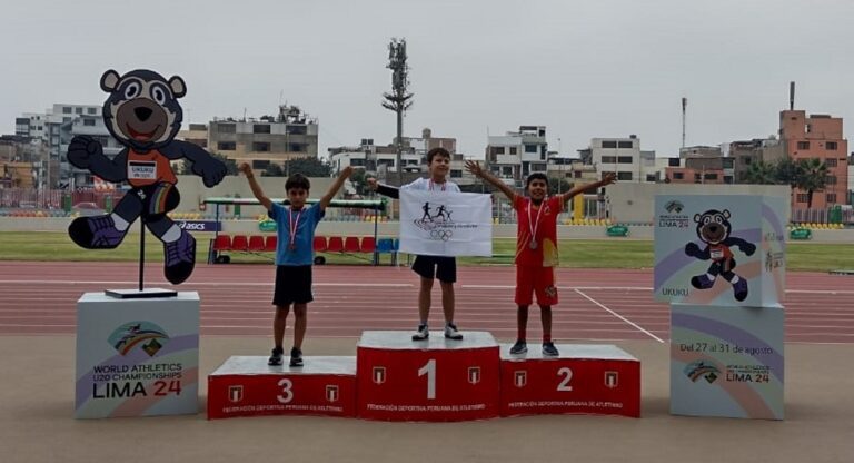 Ostin Sayra Raigal se corona campeón nacional infantil en atletismo