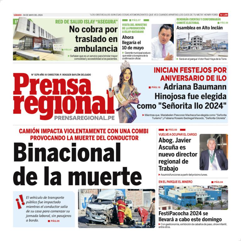 La Prensa Regional – Sábado 04 de mayo de 2024
