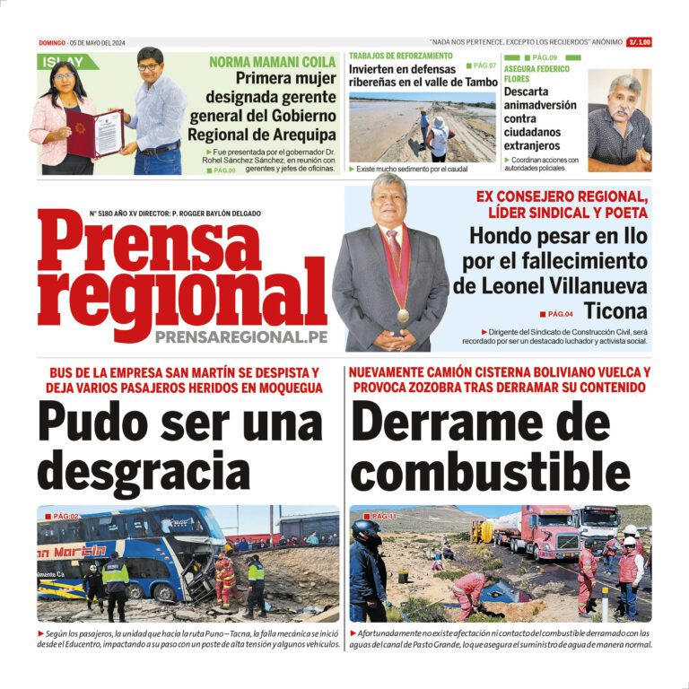 La Prensa Regional – Domingo 05 de mayo de 2024
