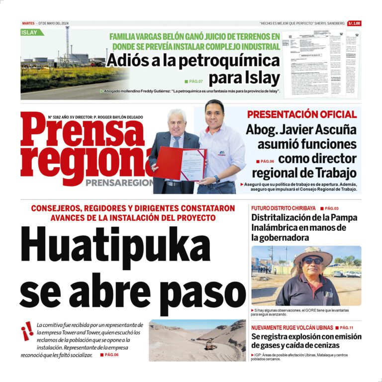 La Prensa Regional – Martes 07 de mayo de 2024