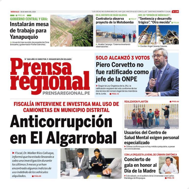 La Prensa Regional – Miercoles 08 de mayo de 2024