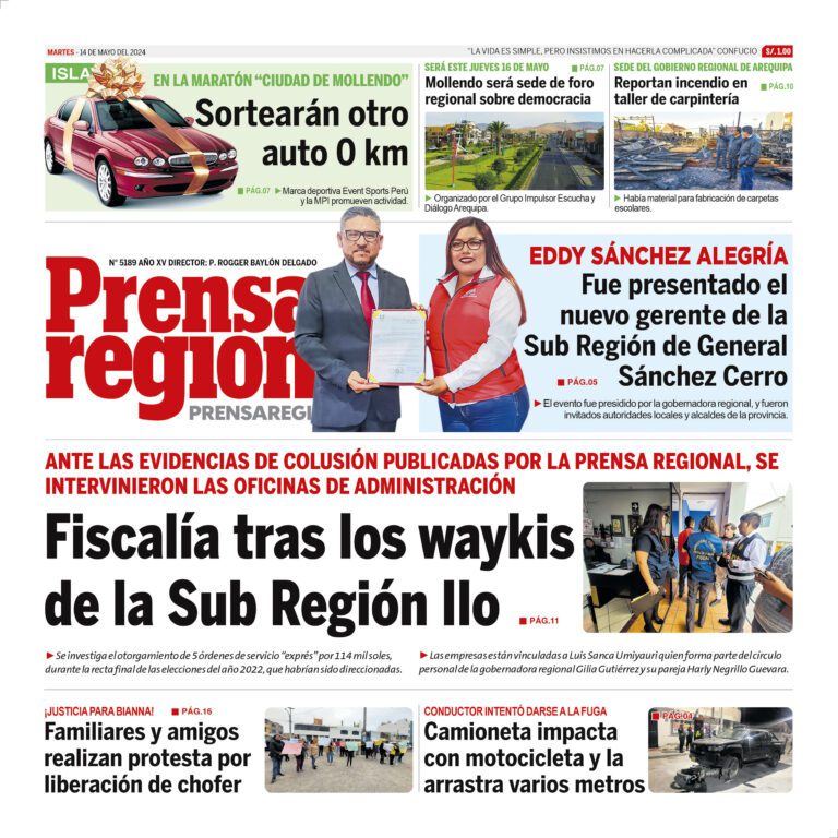 La Prensa Regional – Martes 14 de mayo de 2024