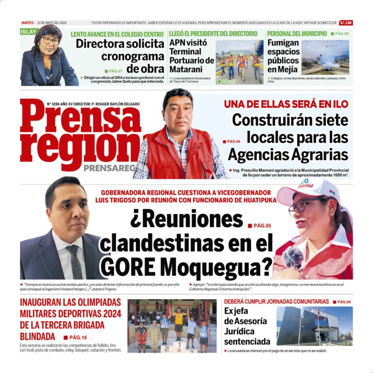 La Prensa Regional – Martes 21 de mayo de 2024