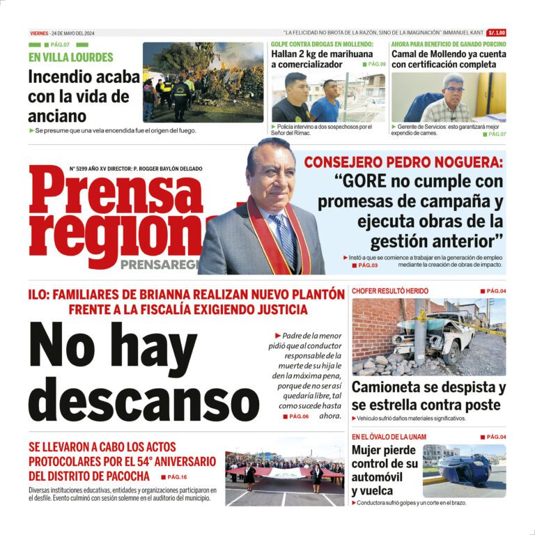 La Prensa Regional – Viernes 24 de mayo de 2024