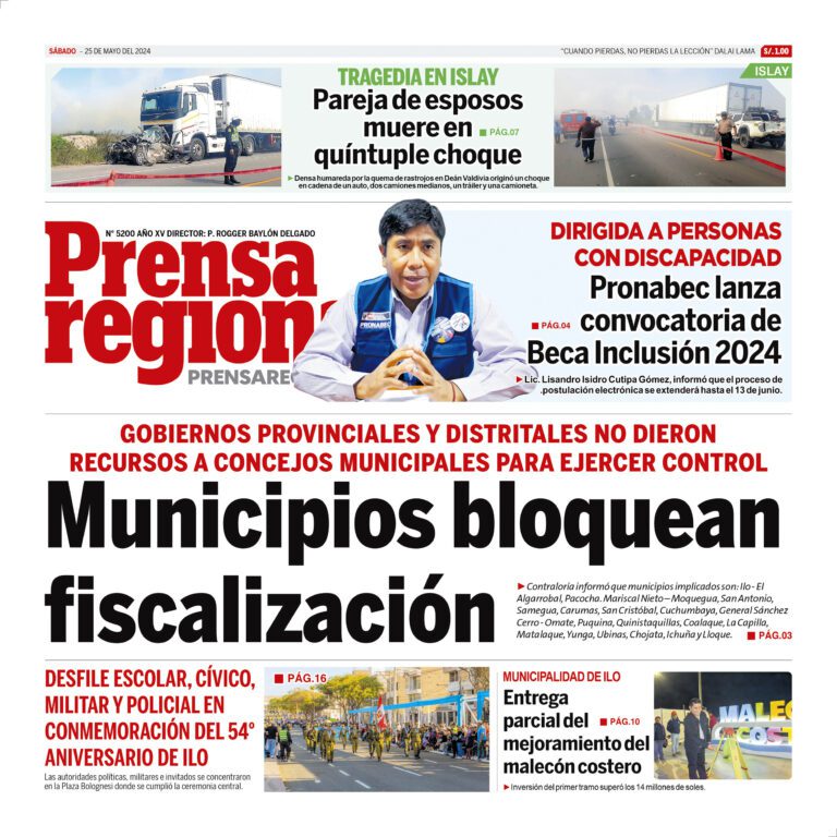La Prensa Regional – Sábado 25 de mayo de 2024