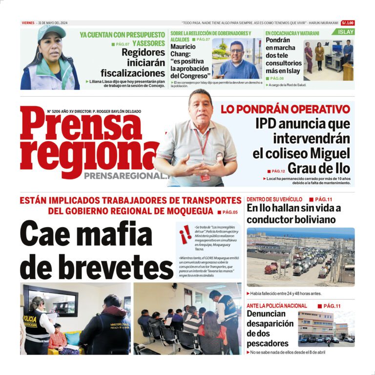La Prensa Regional – Viernes 31 de mayo de 2024