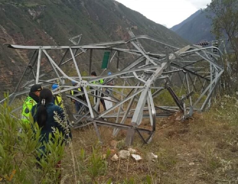 Nueva voladura de torre eléctrica de Mina Poderosa, ministro anuncia capturas