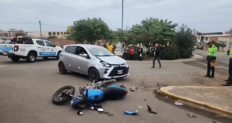 Nuevo accidente entre moto y colectivo se registró en Mollendo