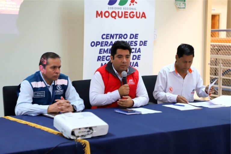 GORE Moquegua aprueba Plan de Gestión del Riesgo de Desastres para 2024