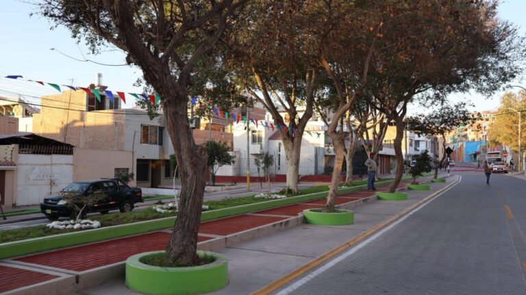Realizan ceremonia de entrega de modernas vías en la Urb. Santa Catalina en Moquegua