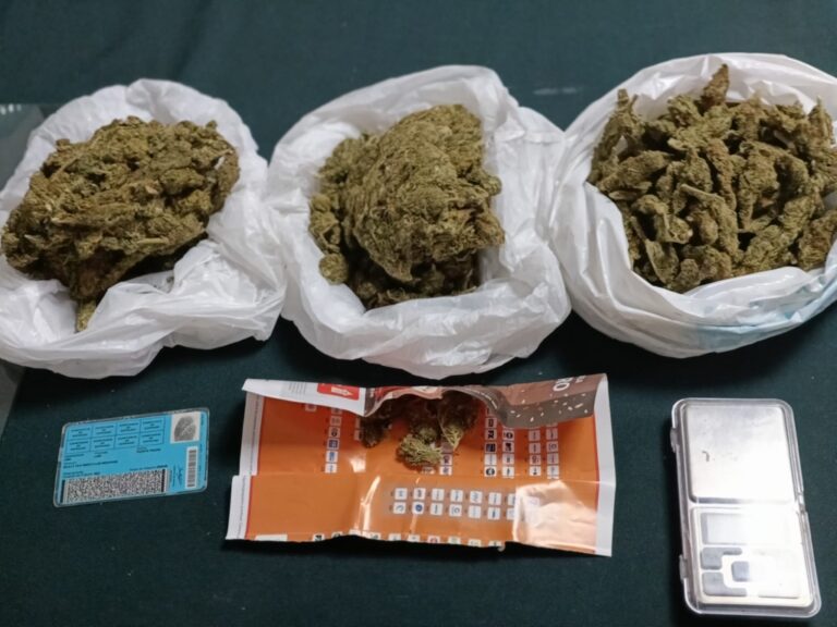 Divincri Arequipa capturó a hombre con medio kilo de marihuana