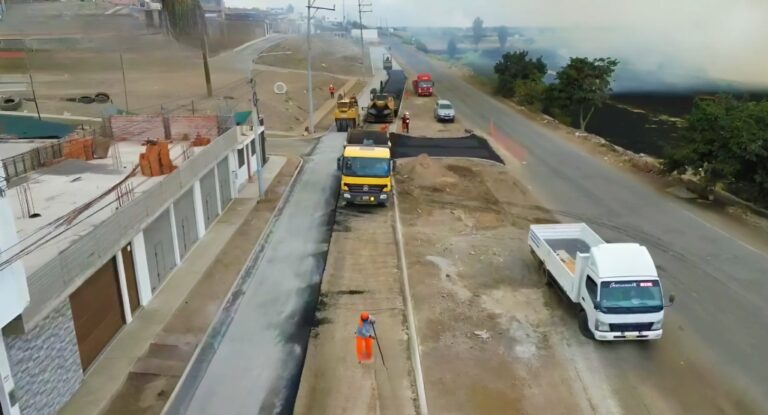 Deán Valdivia: obra vial de los cuatro pueblos al 85 % de avance 