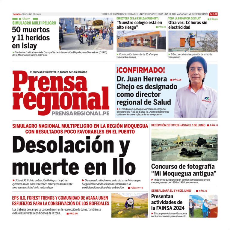 La Prensa Regional – Sábado 01 de junio de 2024