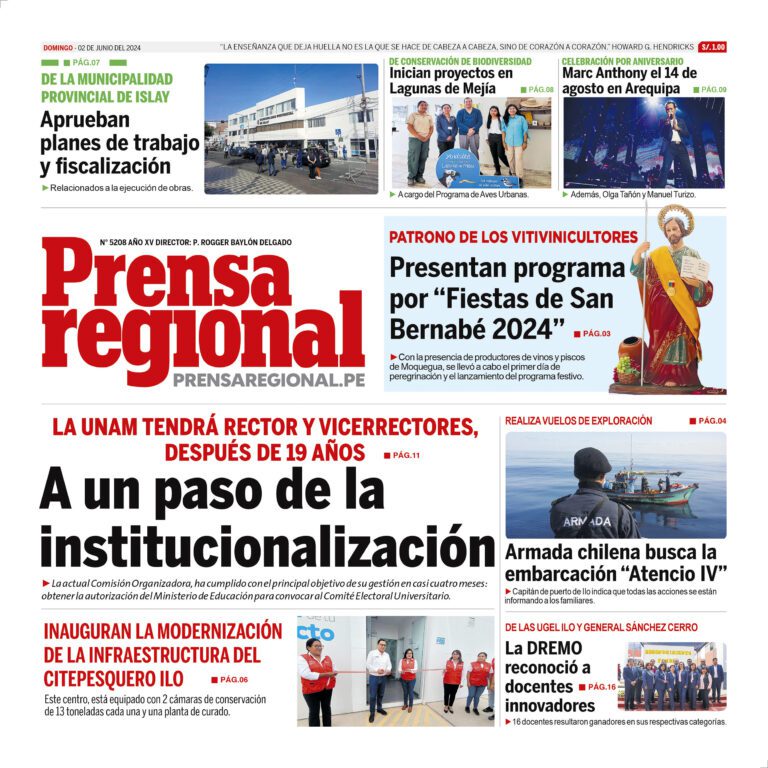 La Prensa Regional – Domingo 02 de junio de 2024