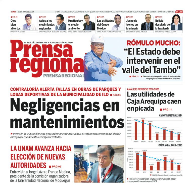 La Prensa Regional – Lunes 03 de junio de 2024