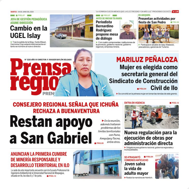 La Prensa Regional – Martes 04 de junio de 2024