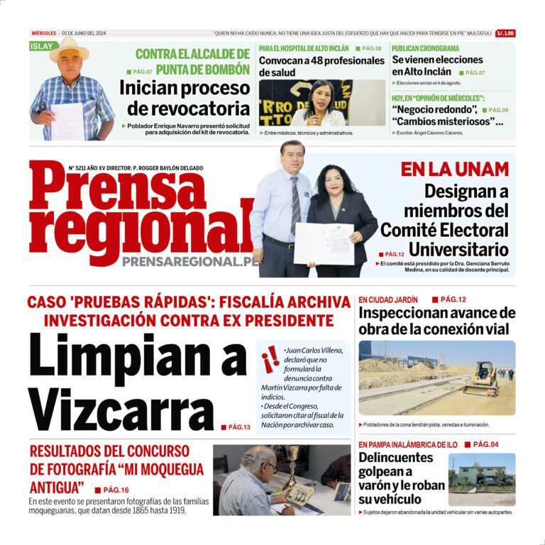 La Prensa Regional – Miércoles 05 de junio de 2024
