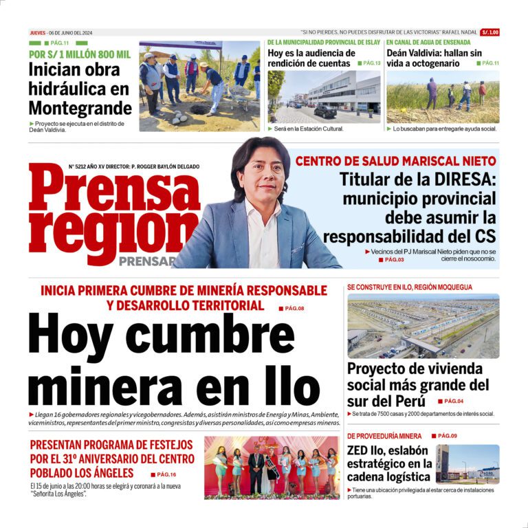 La Prensa Regional – Jueves 06 de junio de 2024