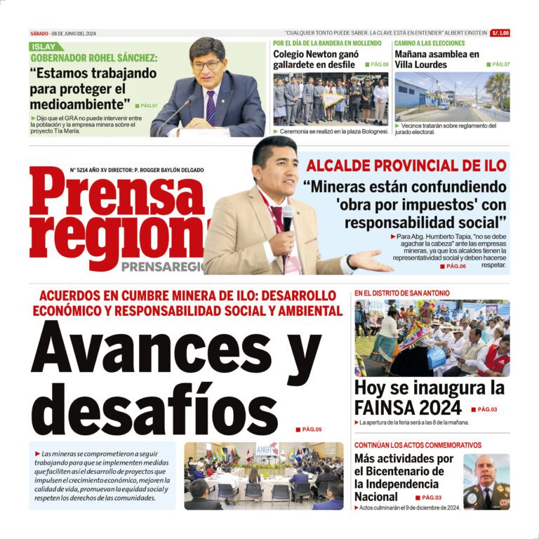 La Prensa Regional – Sábado 08 de junio de 2024