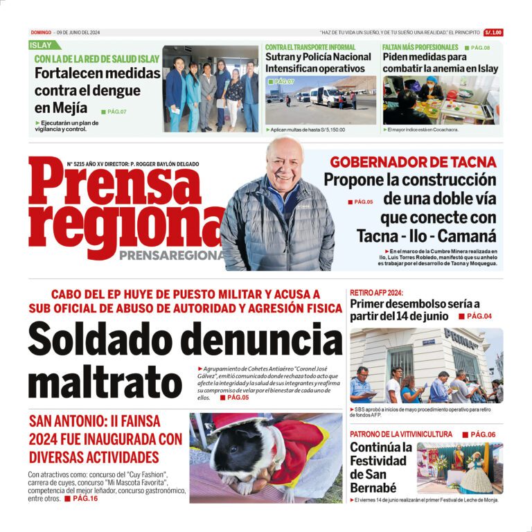 La Prensa Regional – Domingo 09 de junio de 2024