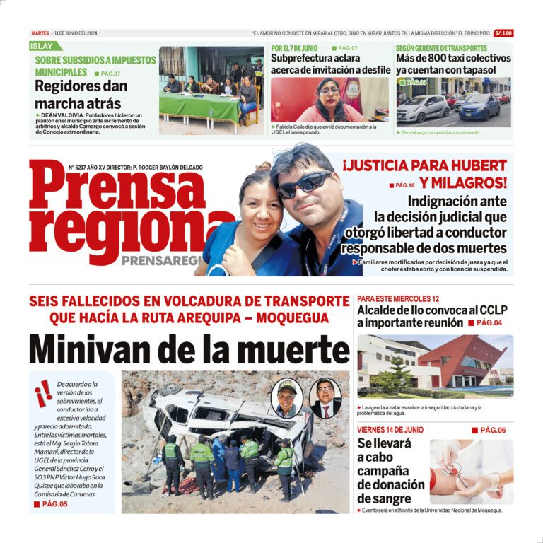 La Prensa Regional – Martes 11 de junio de 2024