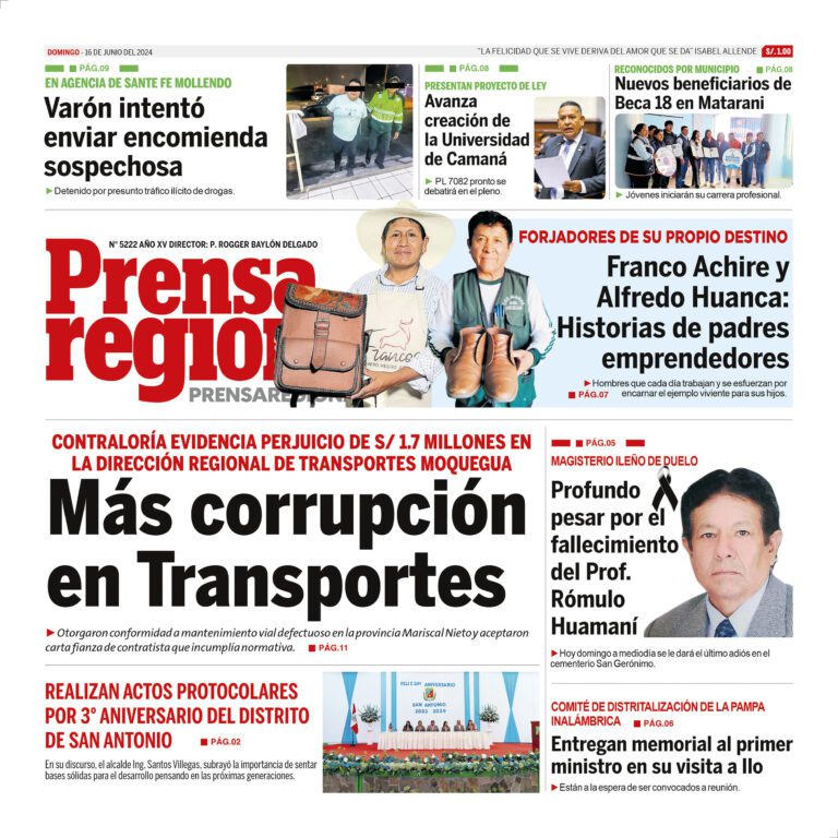 La Prensa Regional – Domingo 16 de junio de 2024