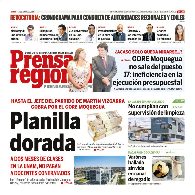 La Prensa Regional – Lunes 17 de junio de 2024