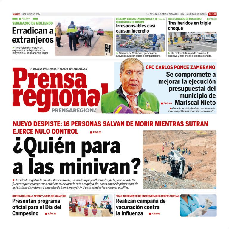 La Prensa Regional – Martes 18 de junio de 2024