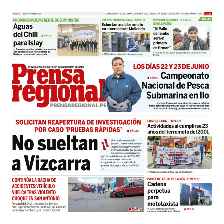 La Prensa Regional – Sábado 22 de junio de 2024