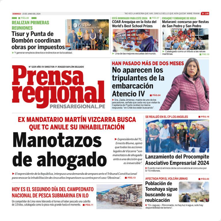 La Prensa Regional – Domingo 23 de junio de 2024
