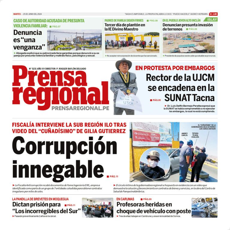 La Prensa Regional – Martes 25 de junio de 2024